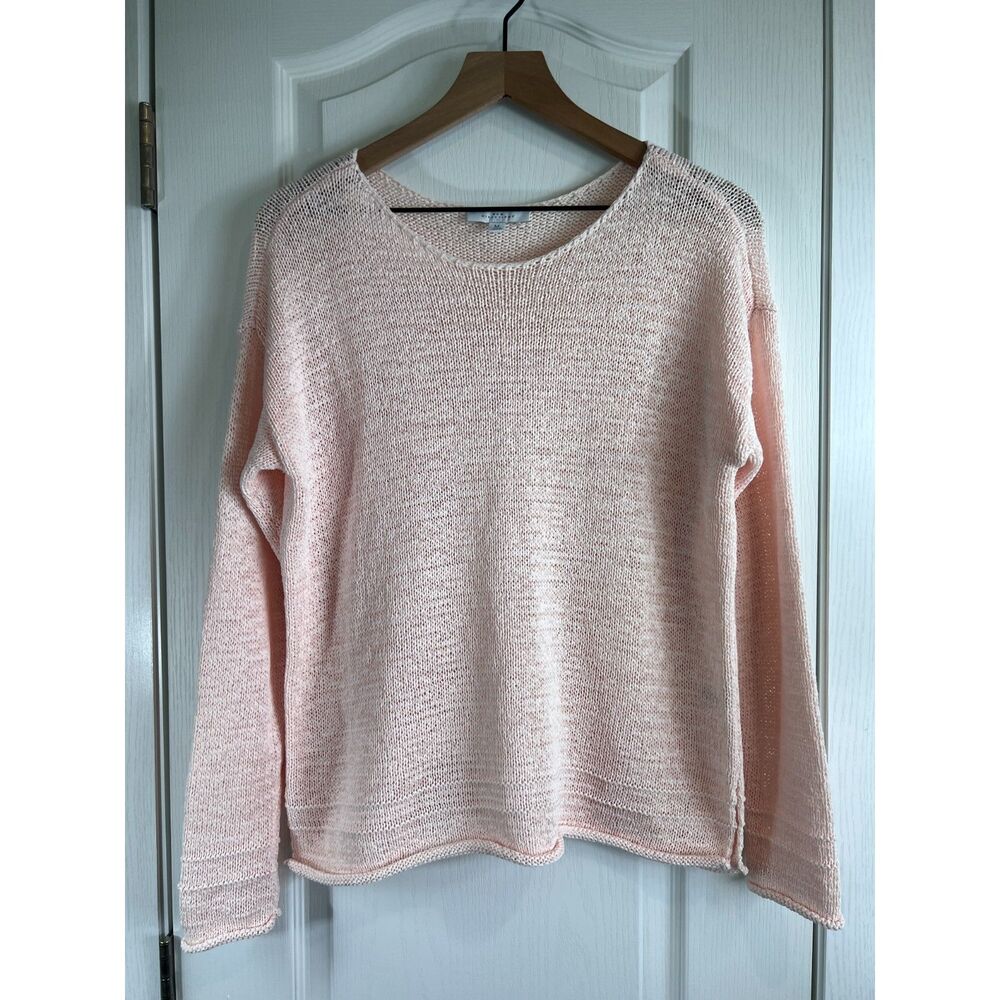 New Directions Women's Light Pink Lightweight Knit Sweater Size M
